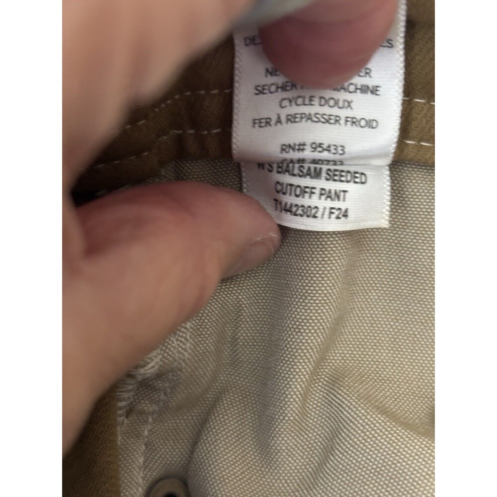 TOAD&CO Women’s 8 Brown Organic Cotton Elastane Flat Front Pants w/Pockets - Picture 11 of 12
